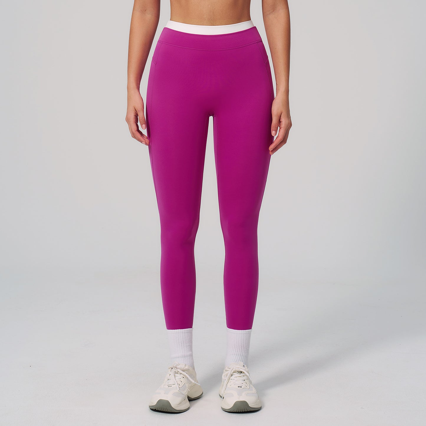 High-Waisted Contrast Sculpt Leggings