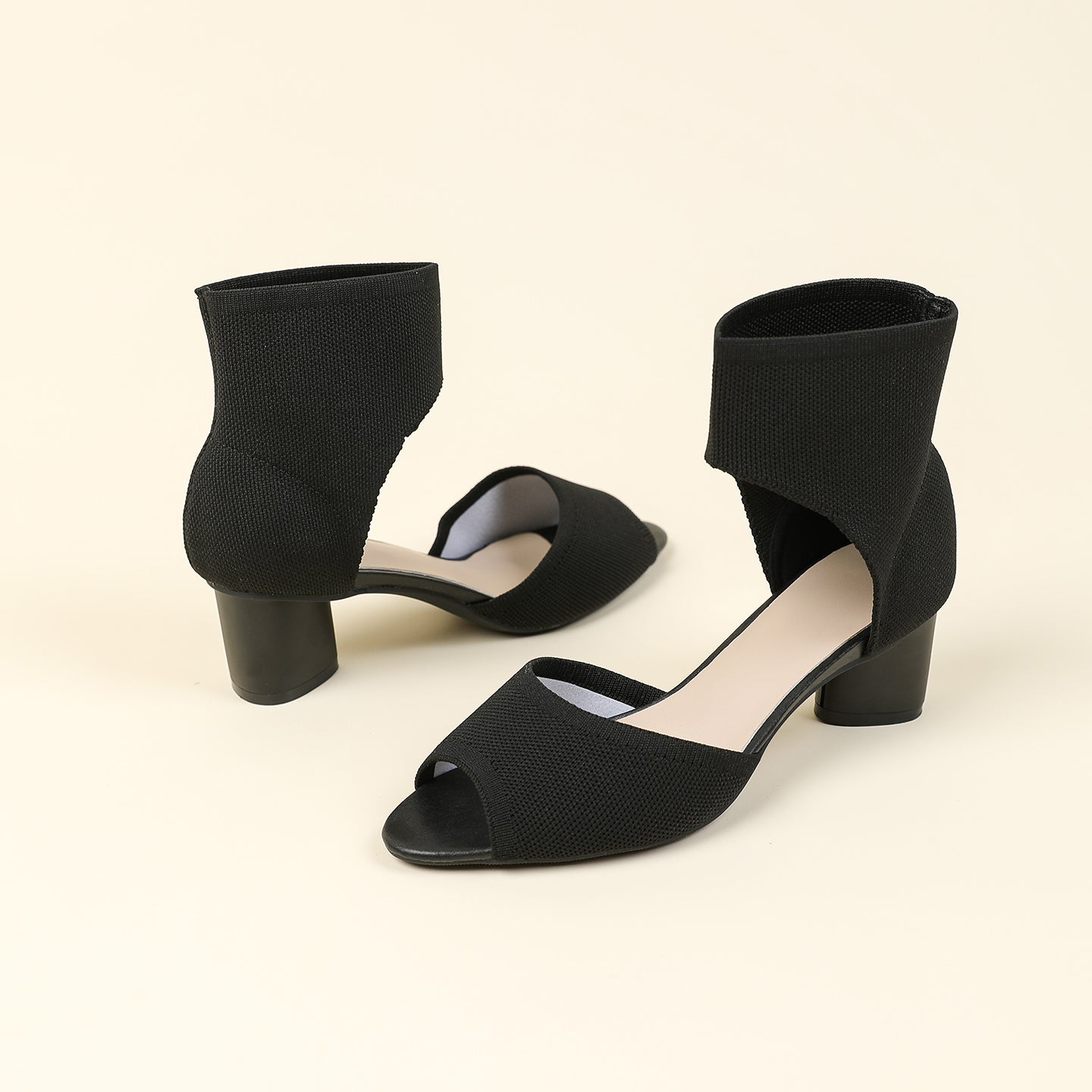 オープントゥ ポインテッドトゥ サンダル