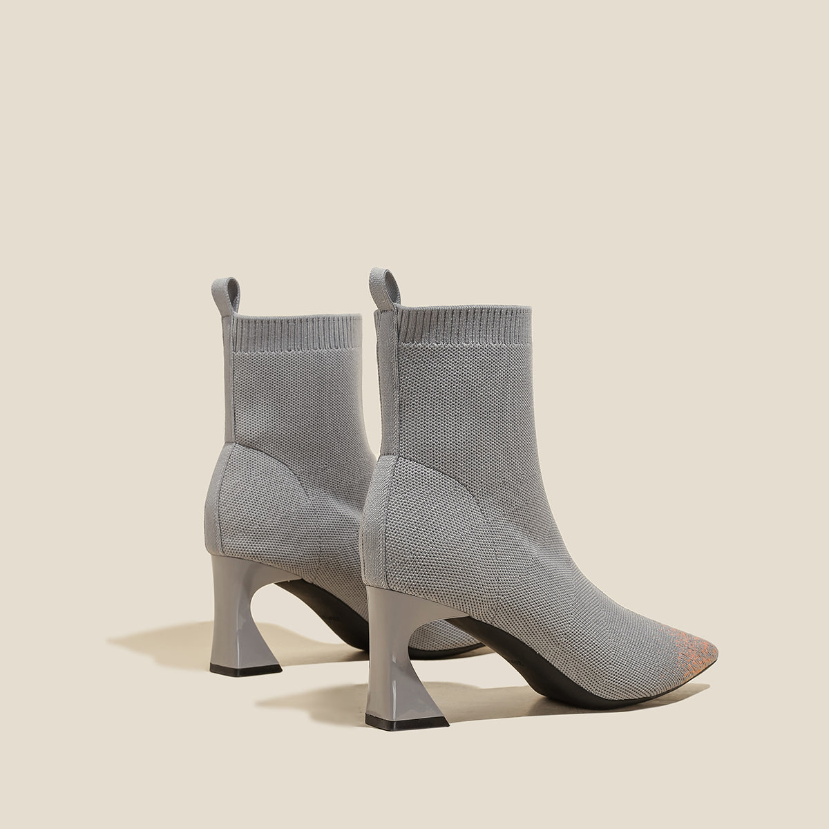 ポインテッドトゥ ハイヒール マーティンブーツ ショートブーツ