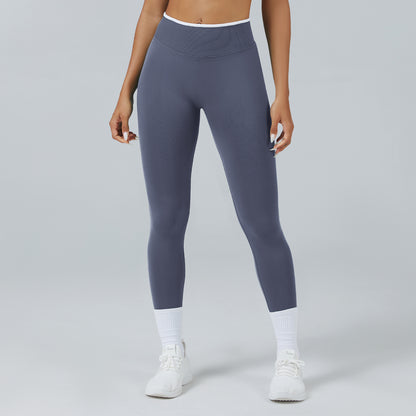 Contrast Trim 3D Compression Leggings