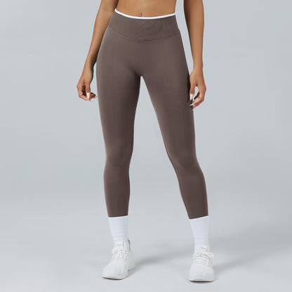 Contrast Trim 3D Compression Leggings