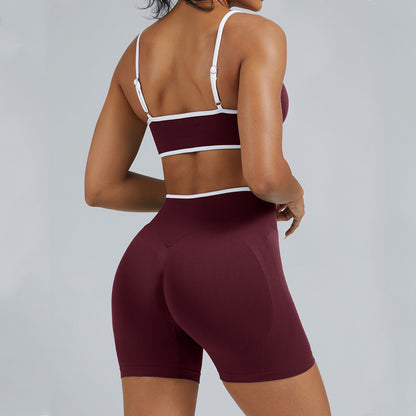 Contrast Trim 3D Compression Shorts
