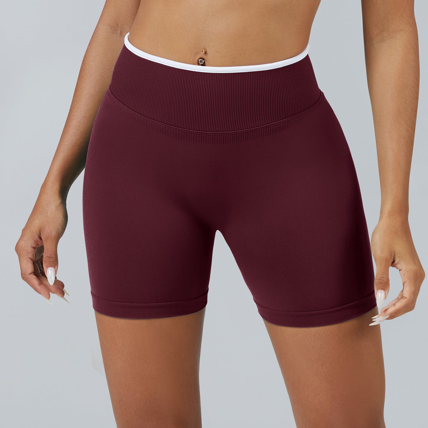 Contrast Trim 3D Compression Shorts