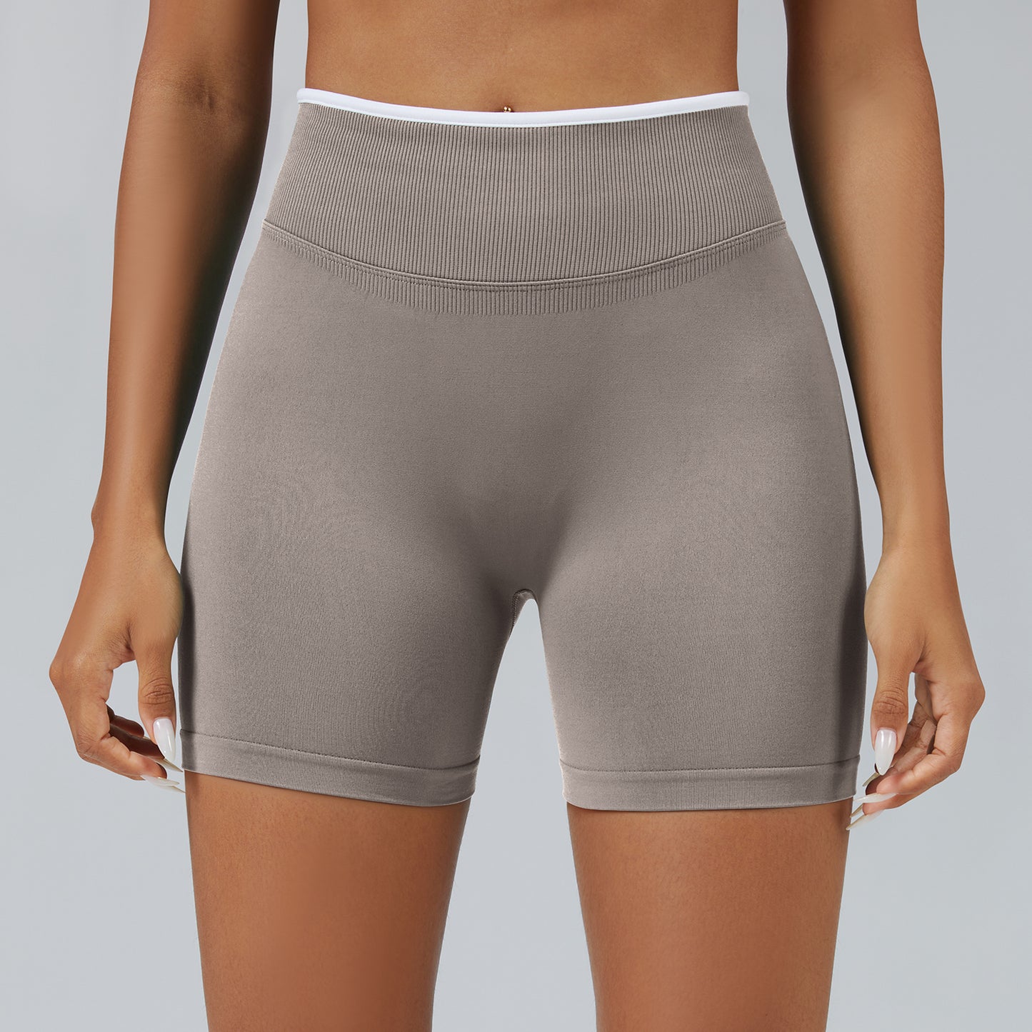 Contrast Trim 3D Compression Shorts