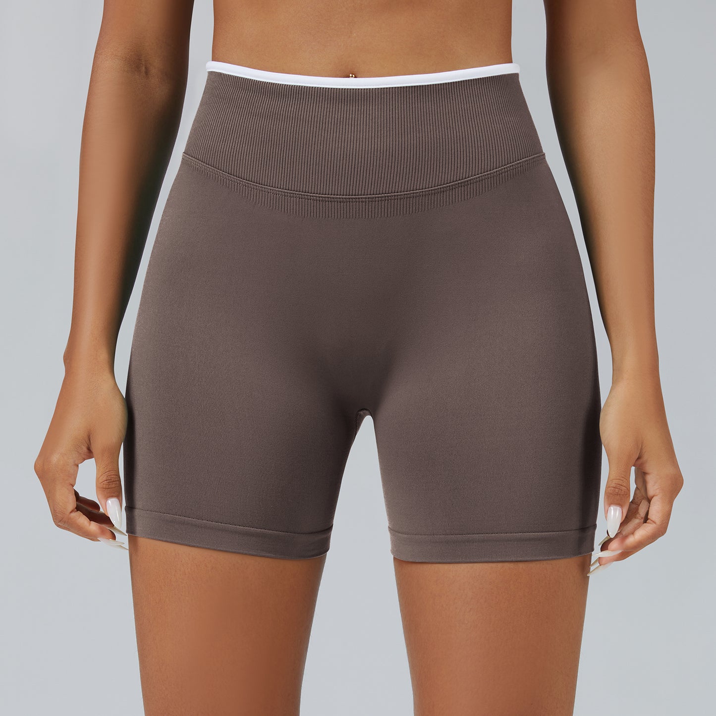 Contrast Trim 3D Compression Shorts