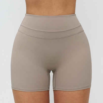 Peach-Lift High-Waisted Fitness Shorts