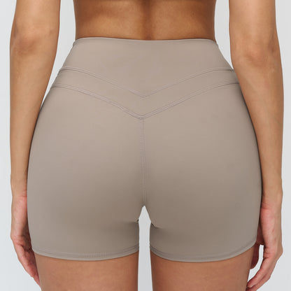 Peach-Lift High-Waisted Fitness Shorts