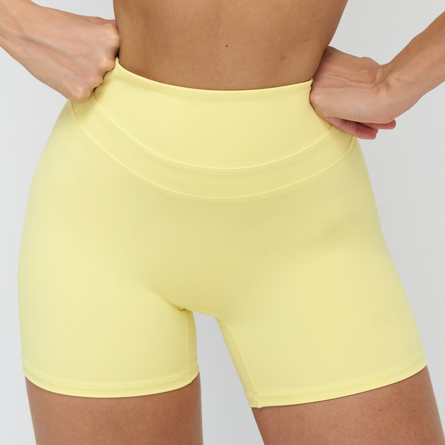 Peach-Lift High-Waisted Fitness Shorts