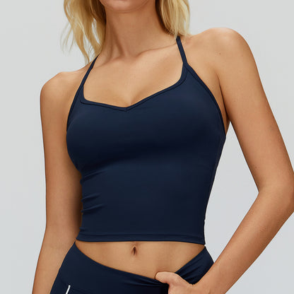 Cross-Back Padded Tank Top