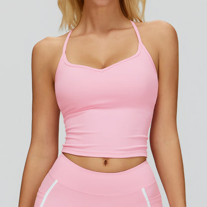 Cross-Back Padded Tank Top