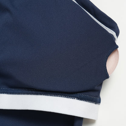 Contrast Stitch Cropped Sports Tank