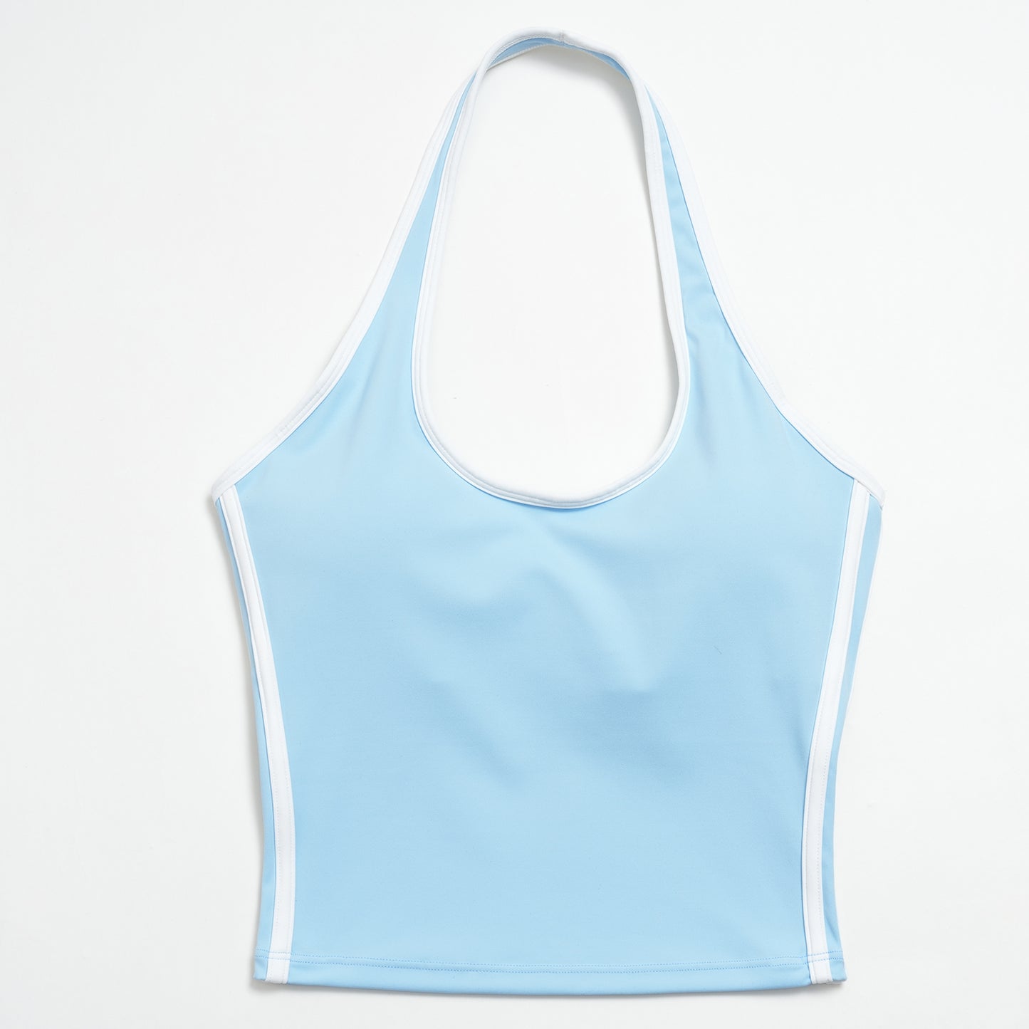 Halter Neck Contrast Trim Tank