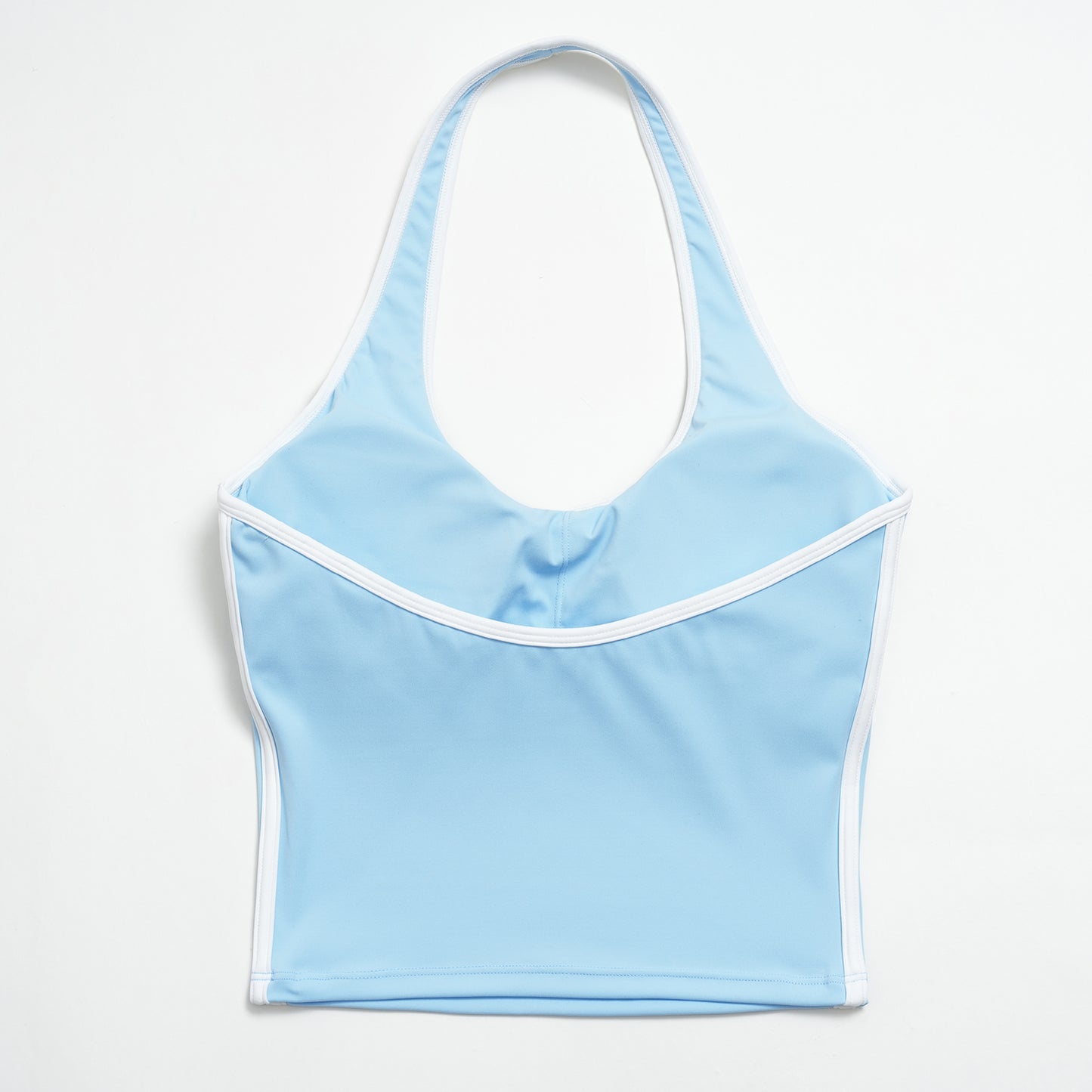 Halter Neck Contrast Trim Tank