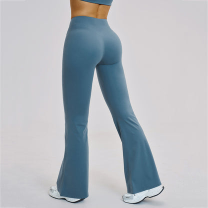 Peach-Lift High-Waist Flared Leggings