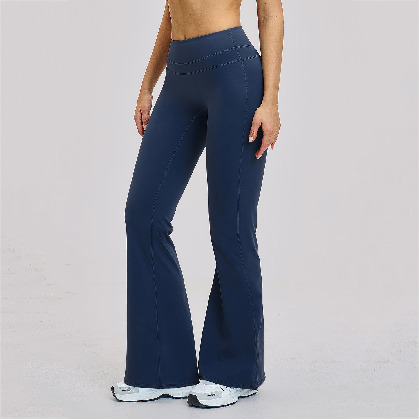 Peach-Lift High-Waist Flared Leggings
