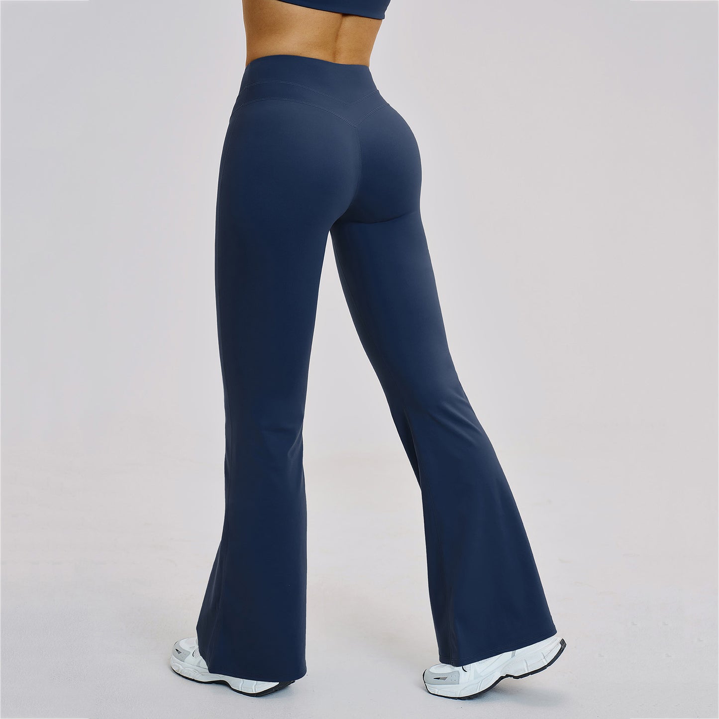 Peach-Lift High-Waist Flared Leggings