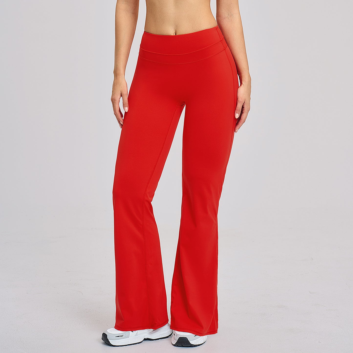 Peach-Lift High-Waist Flared Leggings