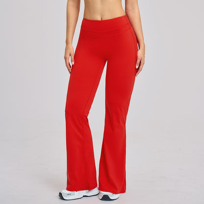 Peach-Lift High-Waist Flared Leggings
