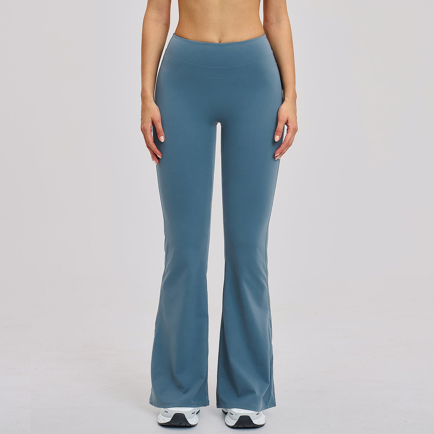 Peach-Lift High-Waist Flared Leggings