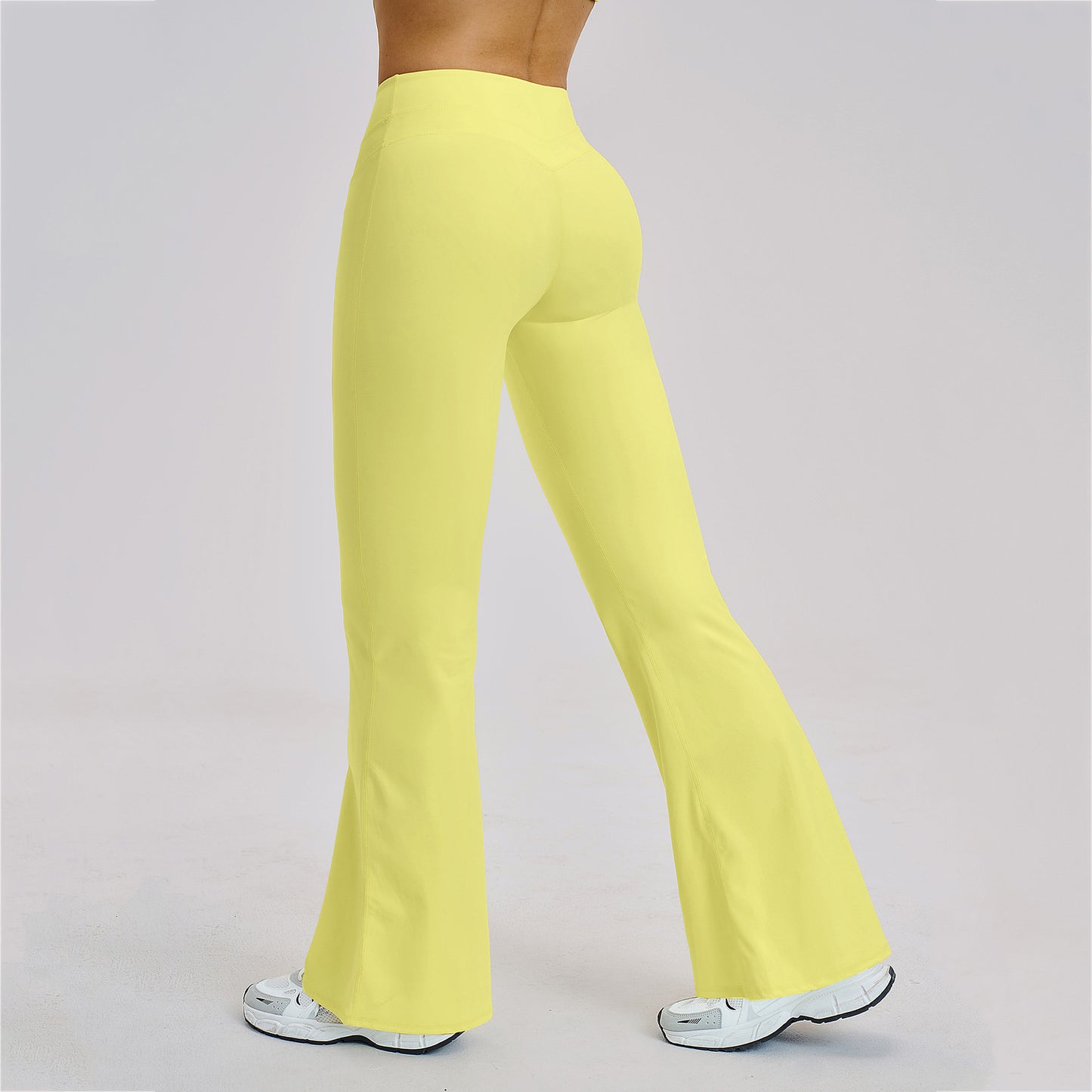 Peach-Lift High-Waist Flared Leggings
