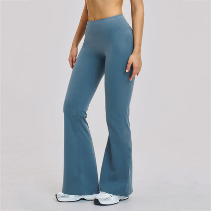 Peach-Lift High-Waist Flared Leggings