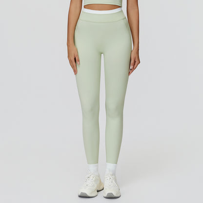 High-Waisted Contrast Sculpt Leggings