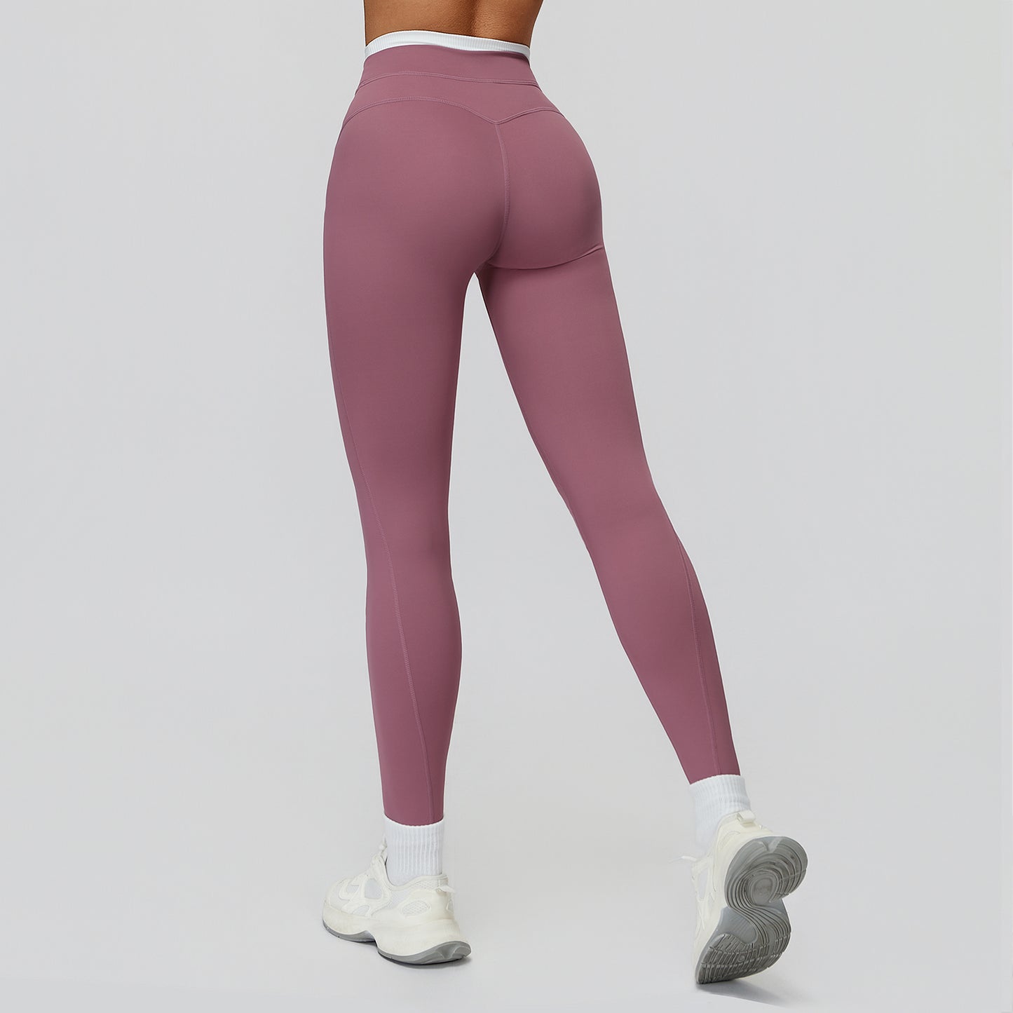 High-Waisted Contrast Sculpt Leggings