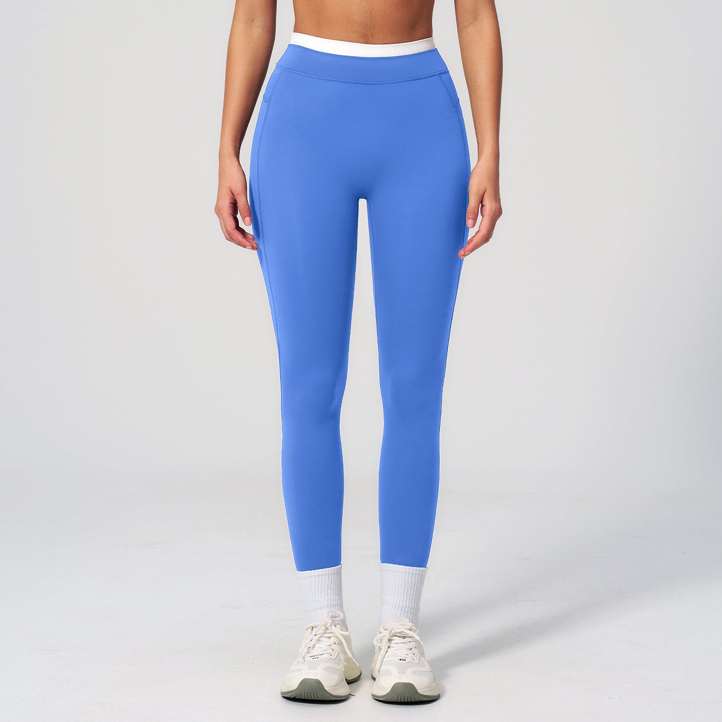 High-Waisted Contrast Sculpt Leggings