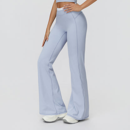 High-Waisted Colorblock Straight Leggings