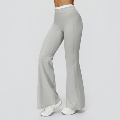 High-Waisted Colorblock Straight Leggings