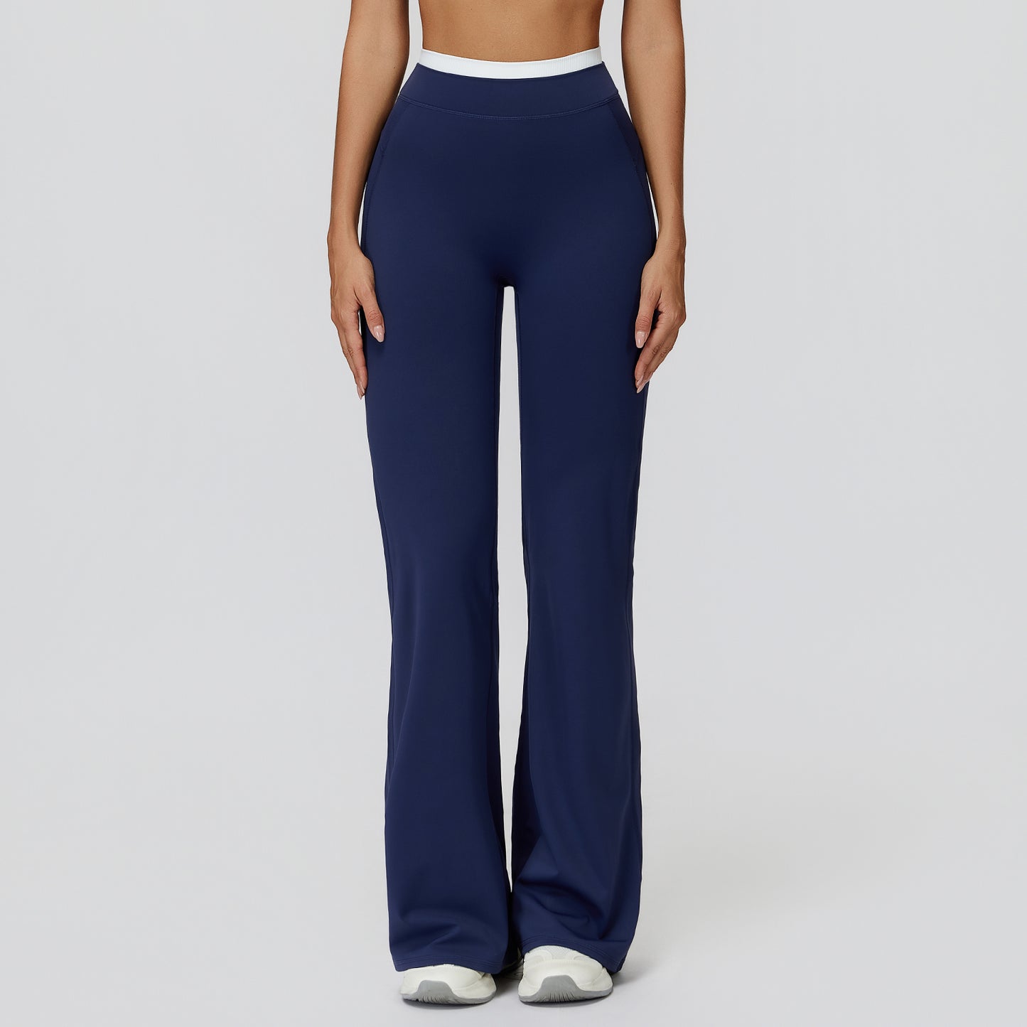 High-Waisted Colorblock Straight Leggings