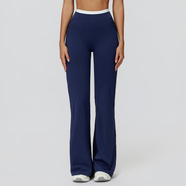 High-Waisted Colorblock Straight Leggings
