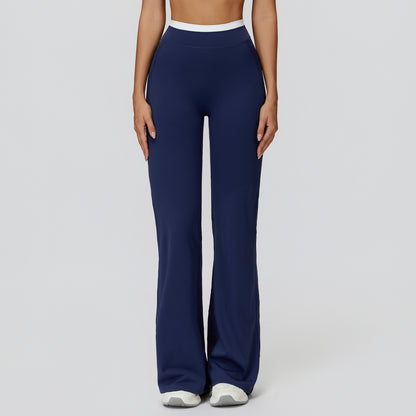 High-Waisted Colorblock Straight Leggings
