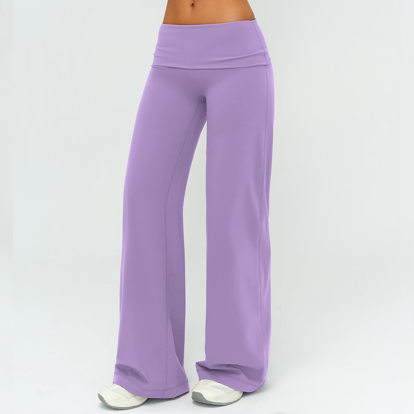 Foldover Waist Straight Leggings