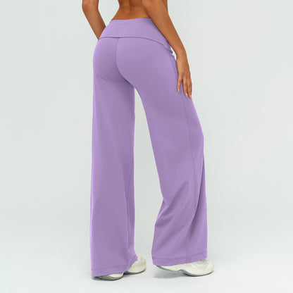 Foldover Waist Straight Leggings