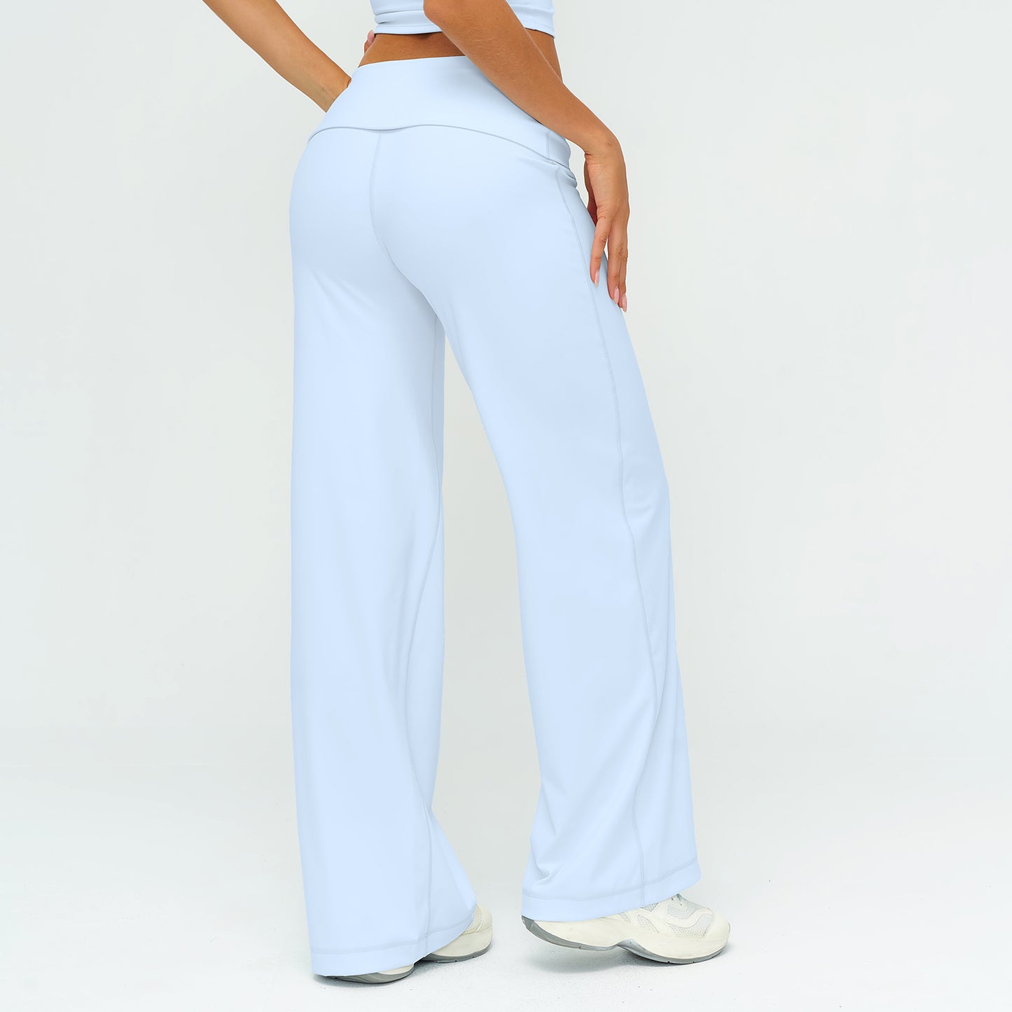 Foldover Waist Straight Leggings