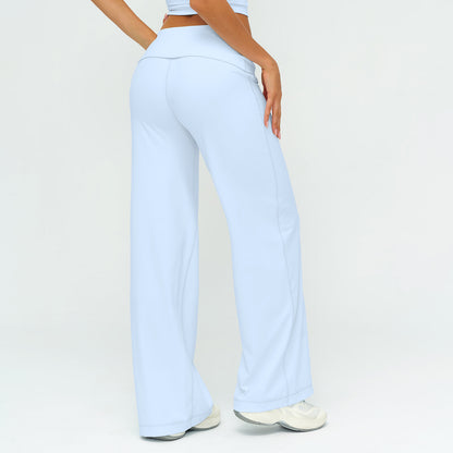 Foldover Waist Straight Leggings
