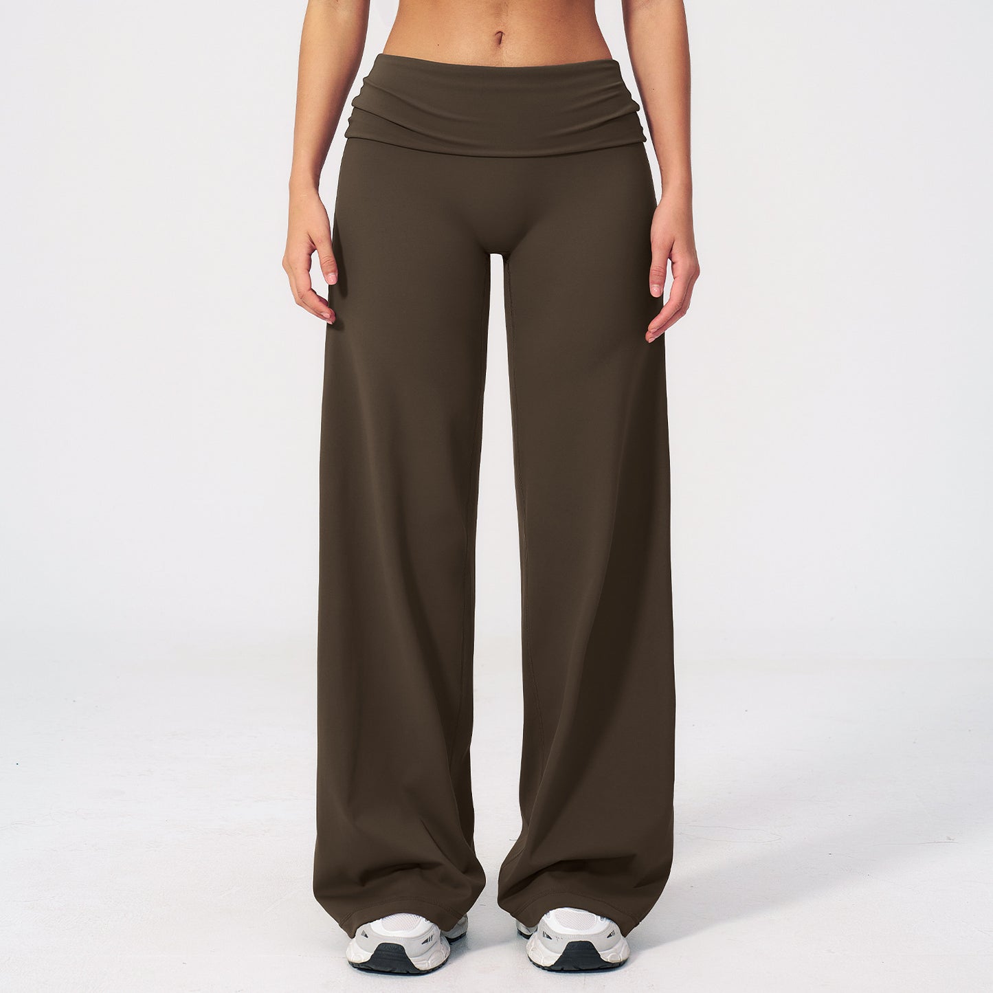 Foldover Waist Straight Leggings