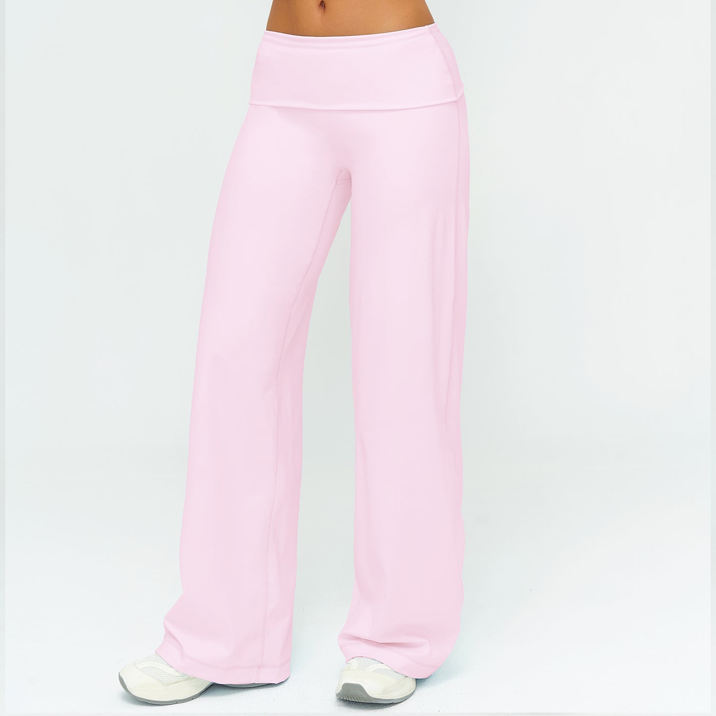 Foldover Waist Straight Leggings