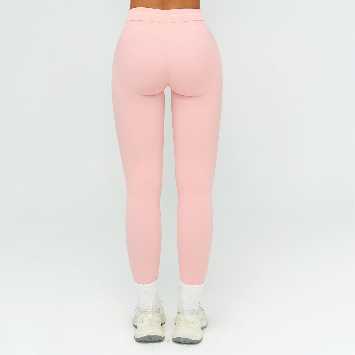 Contrast-Stitch Sculpt Leggings