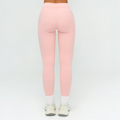 Contrast-Stitch Sculpt Leggings