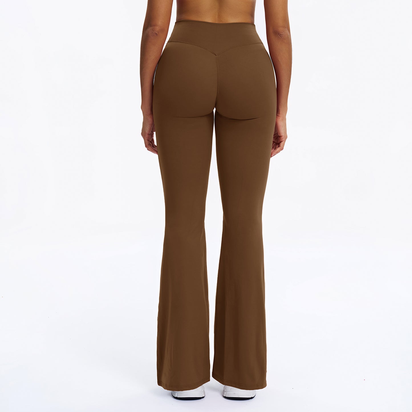 Scrunch-Front Booty-Lifting Flare Leggings