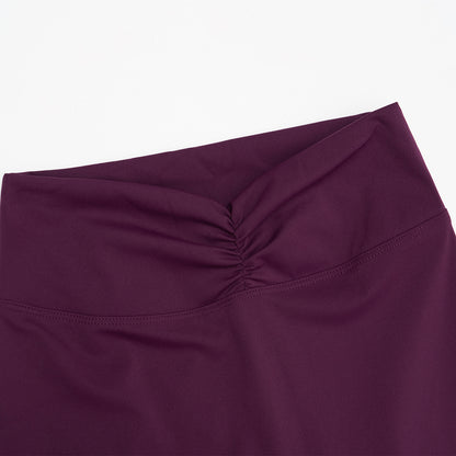 Scrunch-Front Booty-Lifting Flare Leggings