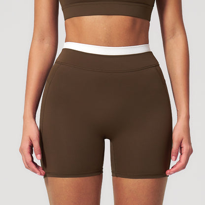 High-Waisted Contrast Sculpt Shorts