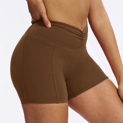 Scrunch-Front Booty-Shaping Shorts