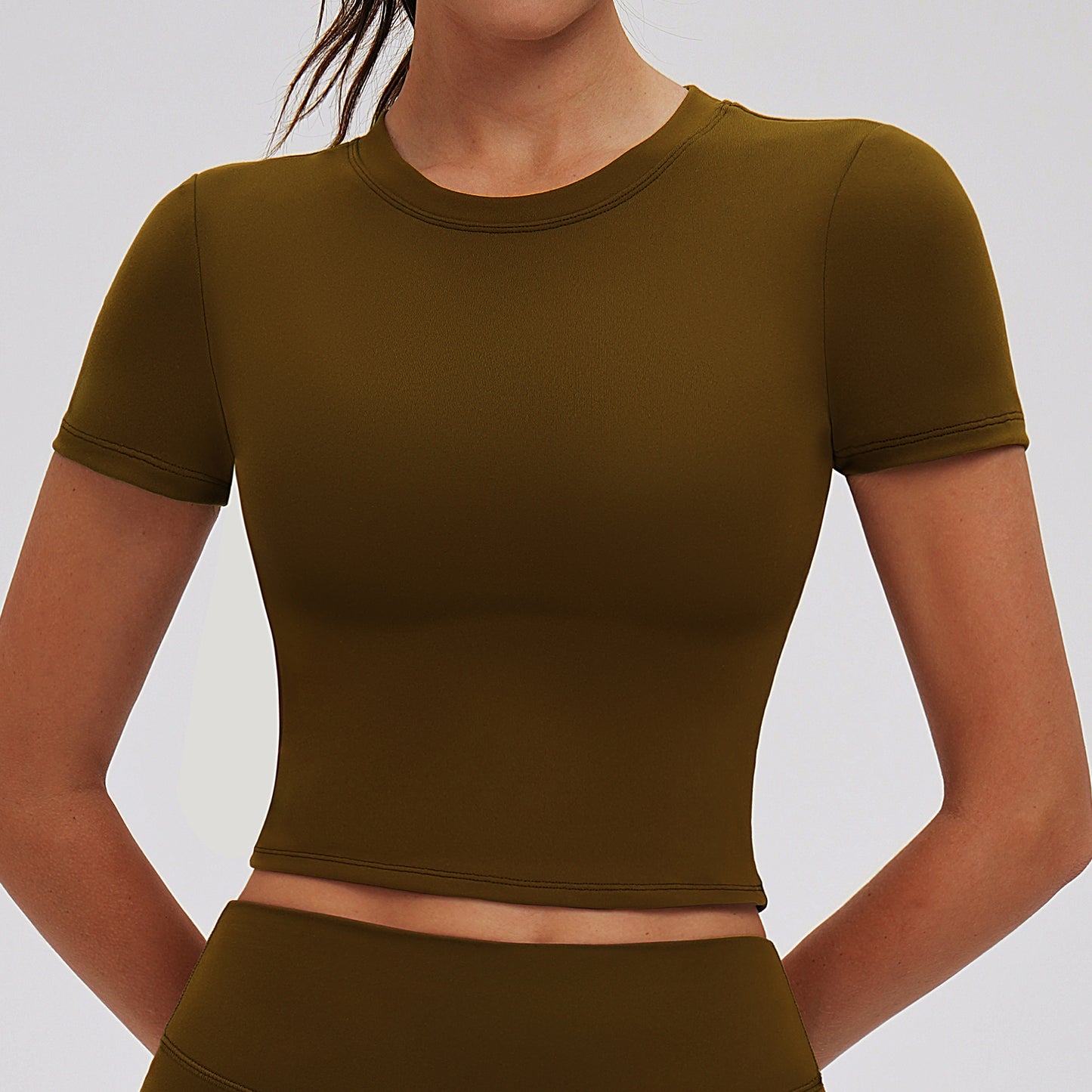Women's Cropped Workout T-Shirt