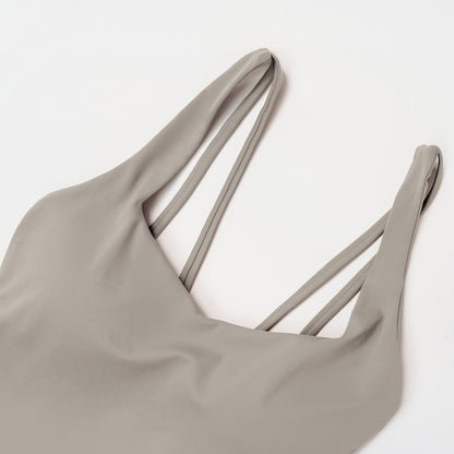 Cross-Back Open-Back Flare Jumpsuit