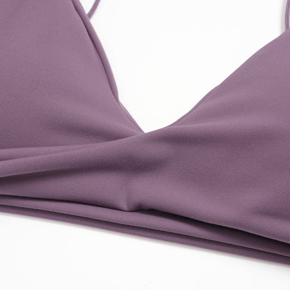 Deep V Front-Twist Fitness Bra