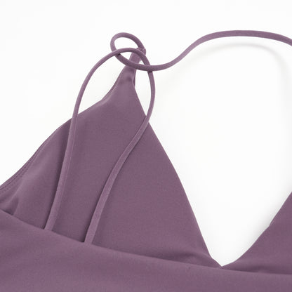 Deep V Front-Twist Fitness Bra