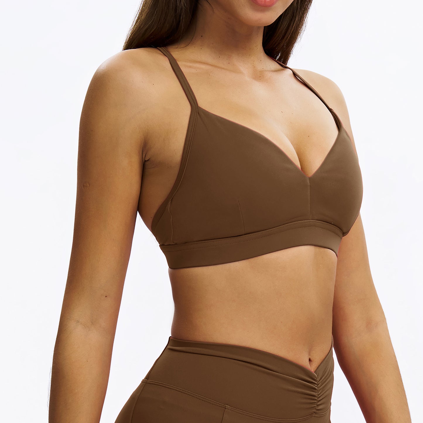 V-Neck Y-Back Sports Bra
